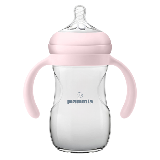 Mammia Biberon Natural Feeling à Poignée Ergonomique 330ml